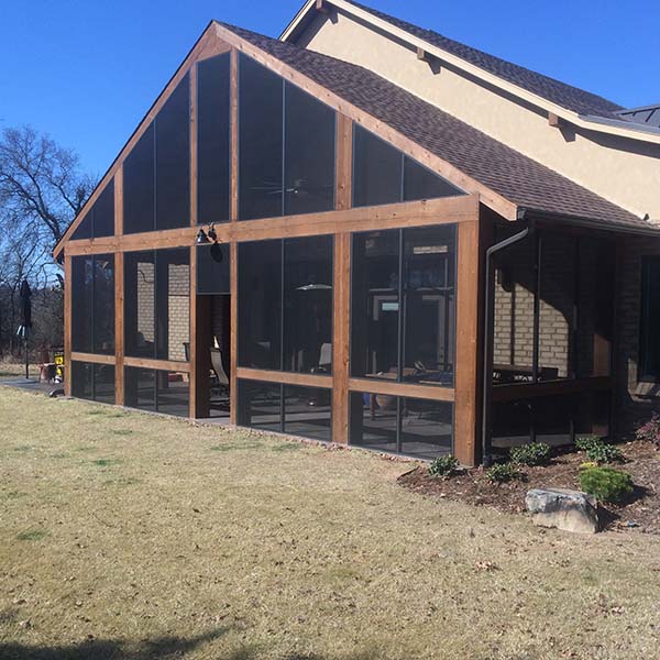 screened in patio